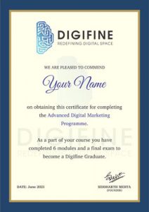 Digifine Certificate 3