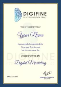 Digifine Certificate 7