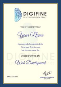 Digifine Certificate 1